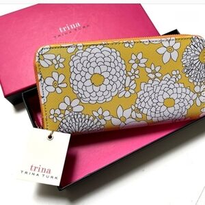 Trinia Turk Floral Zip Around Wallet